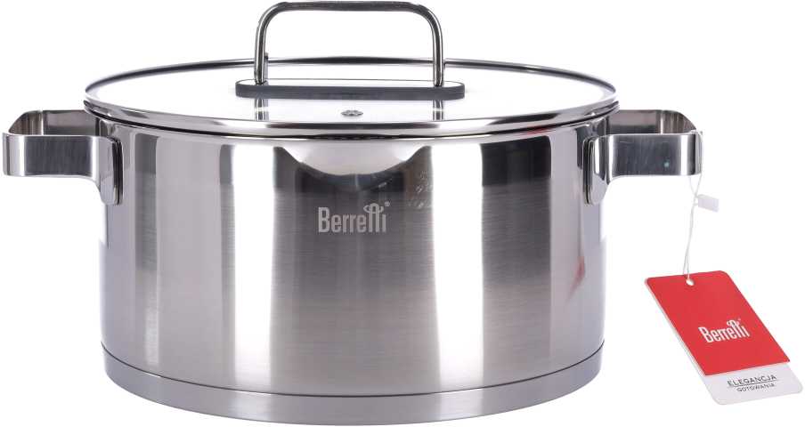 „Matral Berretti“ nerūdijančio plieno puodas su nerūdijančio plieno puodu, 24 cm