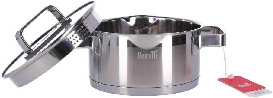 „Matral Berretti“ nerūdijančio plieno puodas su dangčiu, 18 cm