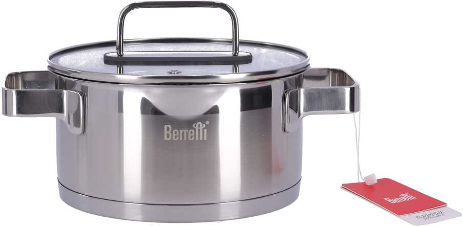 „Matral Berretti“ nerūdijančio plieno puodas su dangčiu, 18 cm