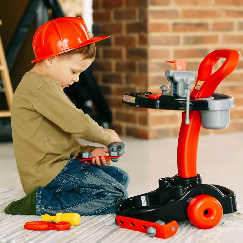 Mechaniko rinkinys su vėžimėliu ir priedais Polesie
