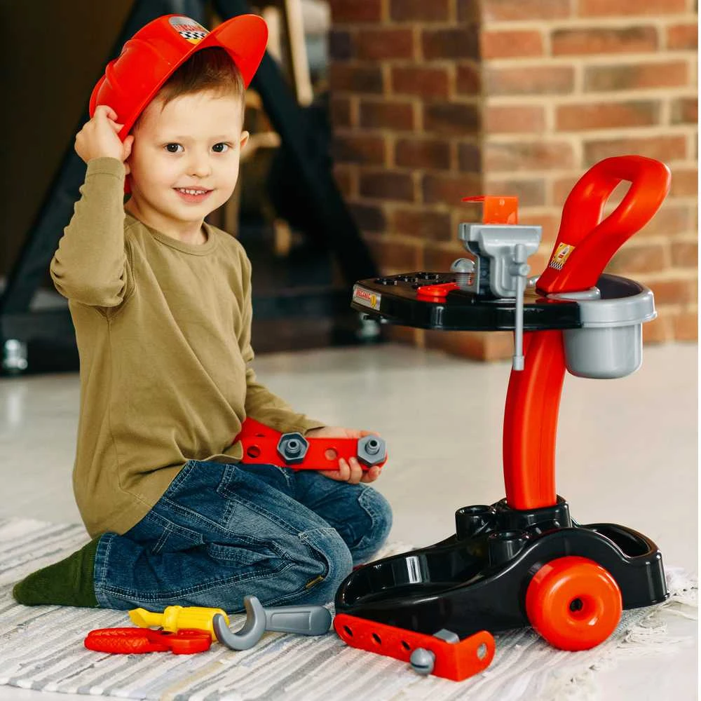 Mechaniko rinkinys su vėžimėliu ir priedais Polesie