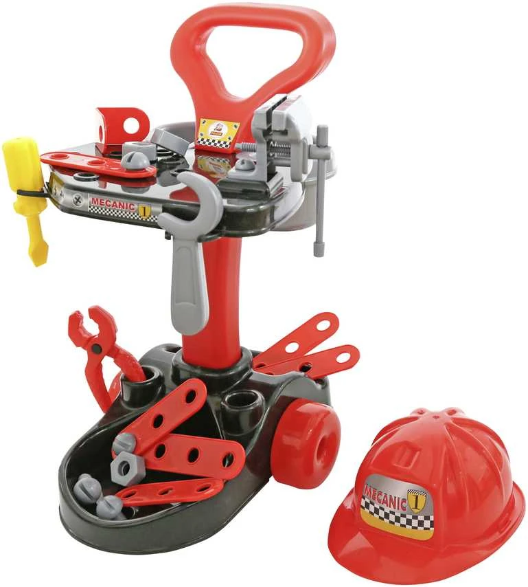 Mechaniko rinkinys su vėžimėliu ir priedais Polesie