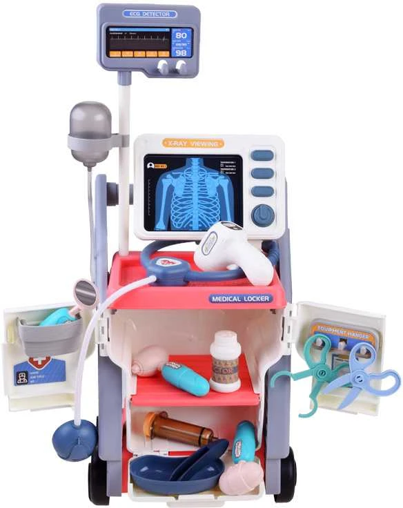 Jokomisiada Medicininių vežimėlių rinkinys mažo gydytojo
