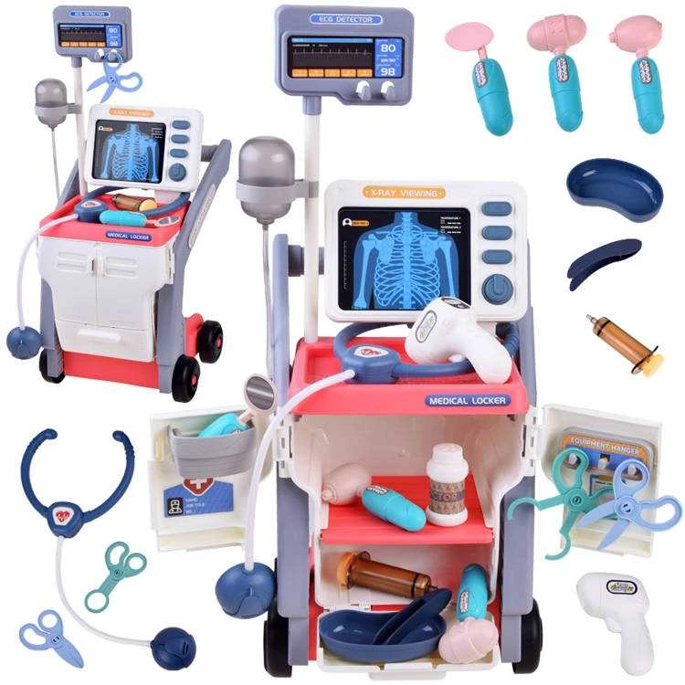 Jokomisiada Medicininių vežimėlių rinkinys mažo gydytojo
