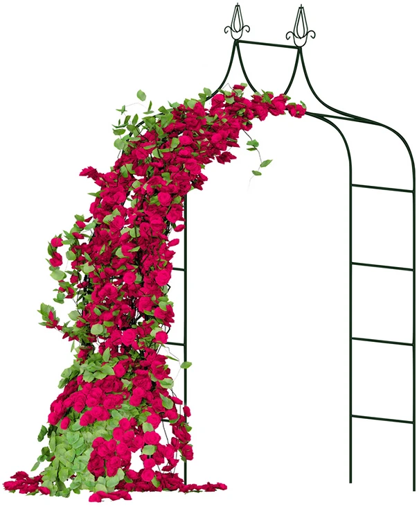 Metalinė pergola gėlėms ir vijokliniams augalams