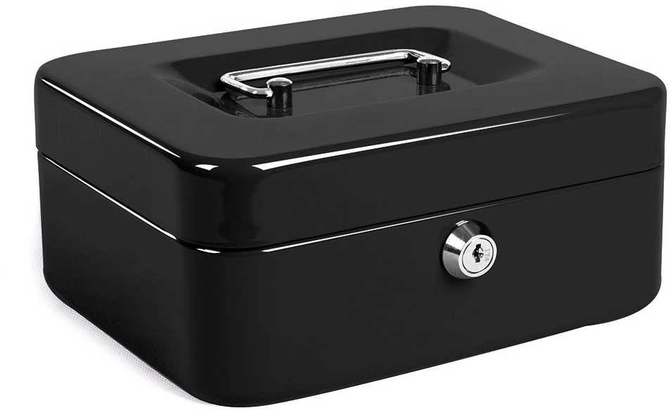 Metal money box safe key documents