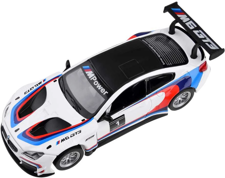 Jokomisiada Metalo automobilių sporto modelis „BMW M6 GT3“ skalė 1:32 Šviesos garsas ZA4613