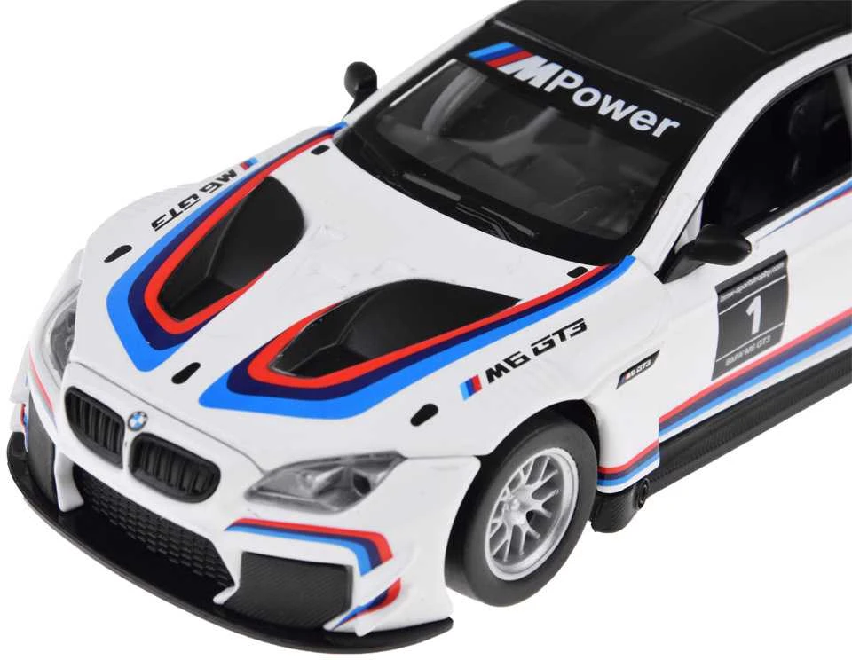 Jokomisiada Metalo automobilių sporto modelis „BMW M6 GT3“ skalė 1:32 Šviesos garsas ZA4613