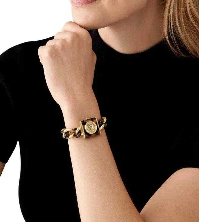 Moteriškas laikrodis Michael Kors Chain Lock MK4808 + BOX