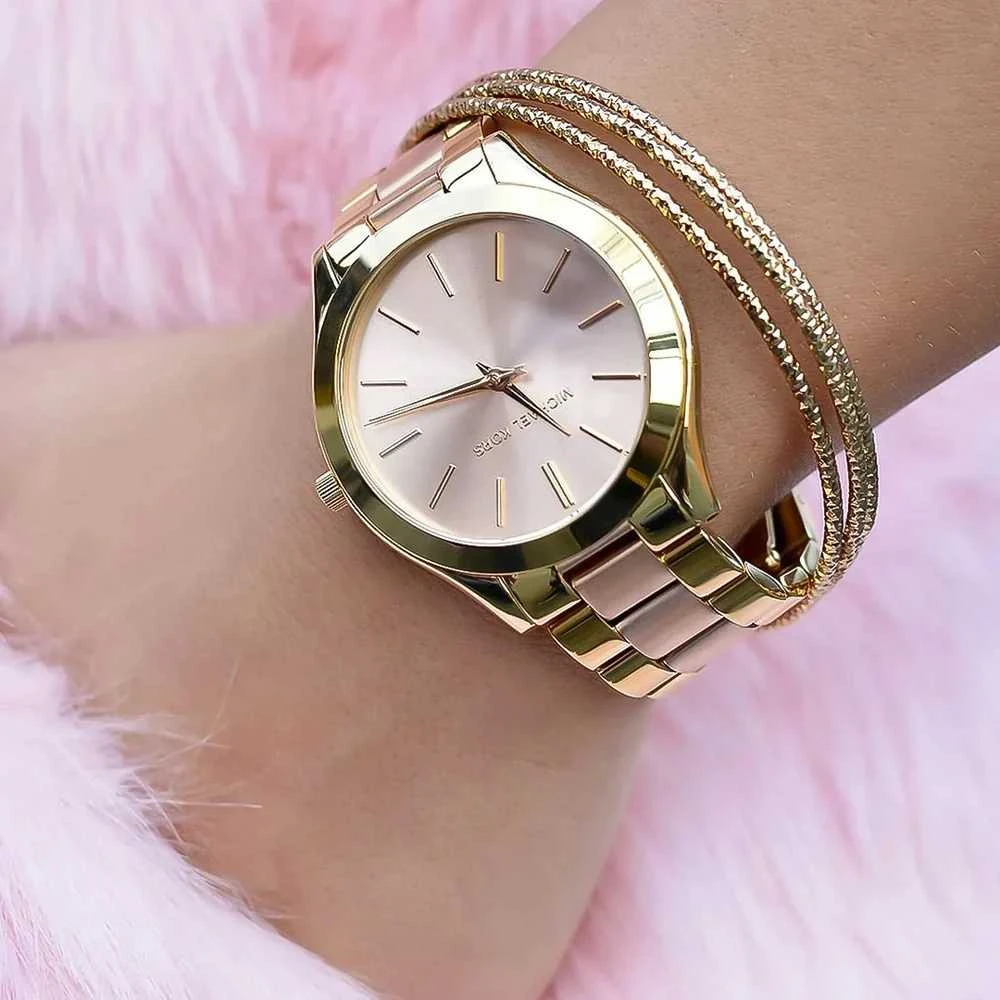 MICHAEL KORS MOTERIŠKAS LAIKRODIS MK3493 - SLIM RUNWAY (zm500k)