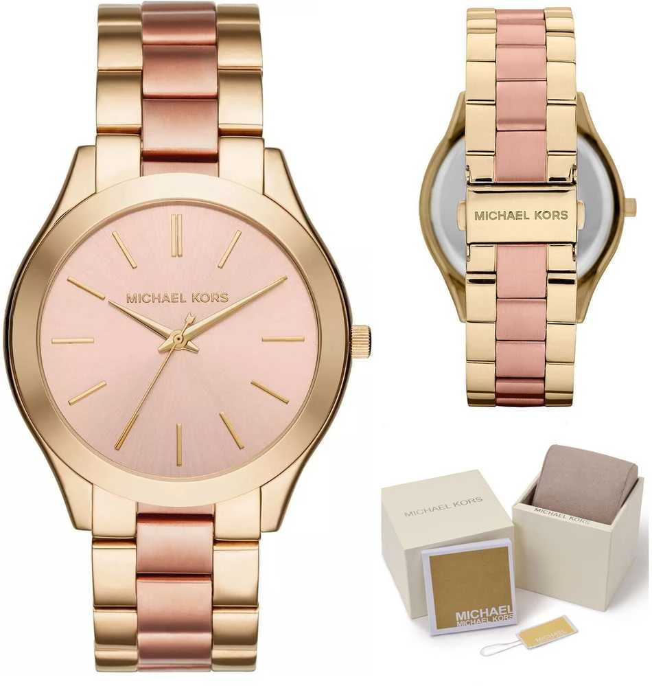 MICHAEL KORS MOTERIŠKAS LAIKRODIS MK3493 - SLIM RUNWAY (zm500k)
