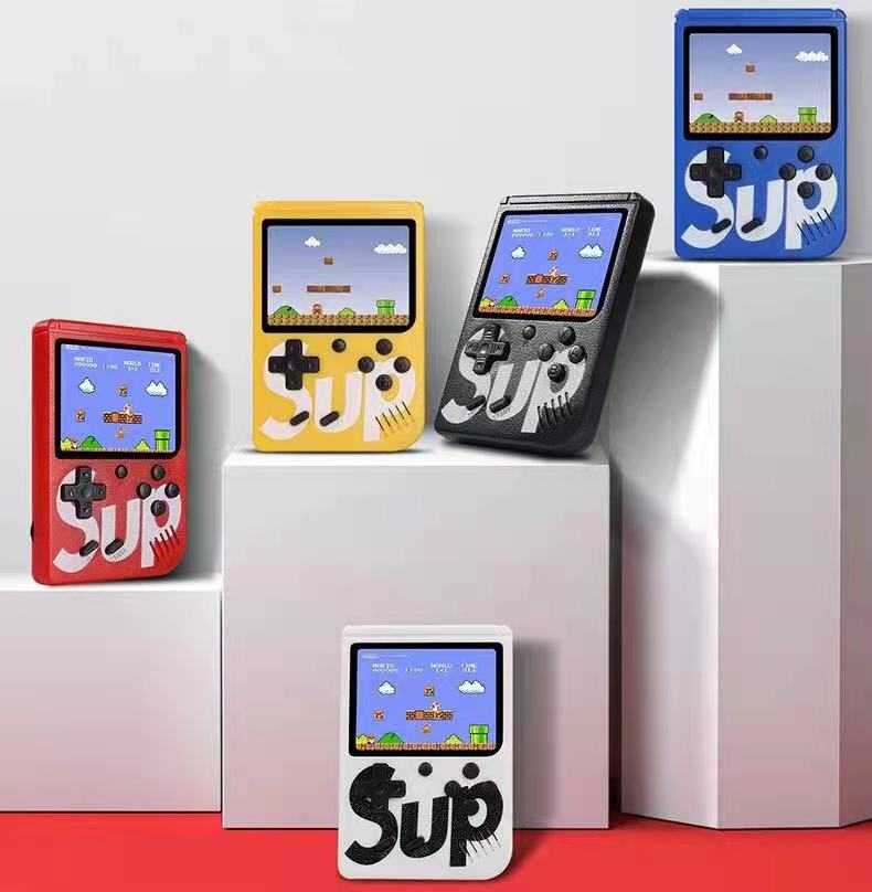 „Mini Portable Console SP 400“ retro žaidimų konsolė - mėlyna (dviem žaidėjams)