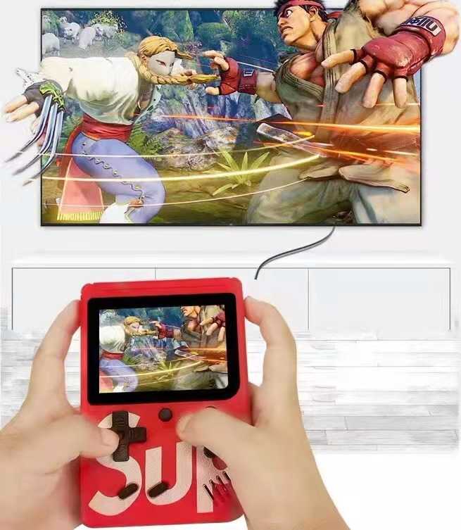 „Mini Portable Console SP 400“ retro žaidimų konsolė - raudona (vienam žaidėjui)