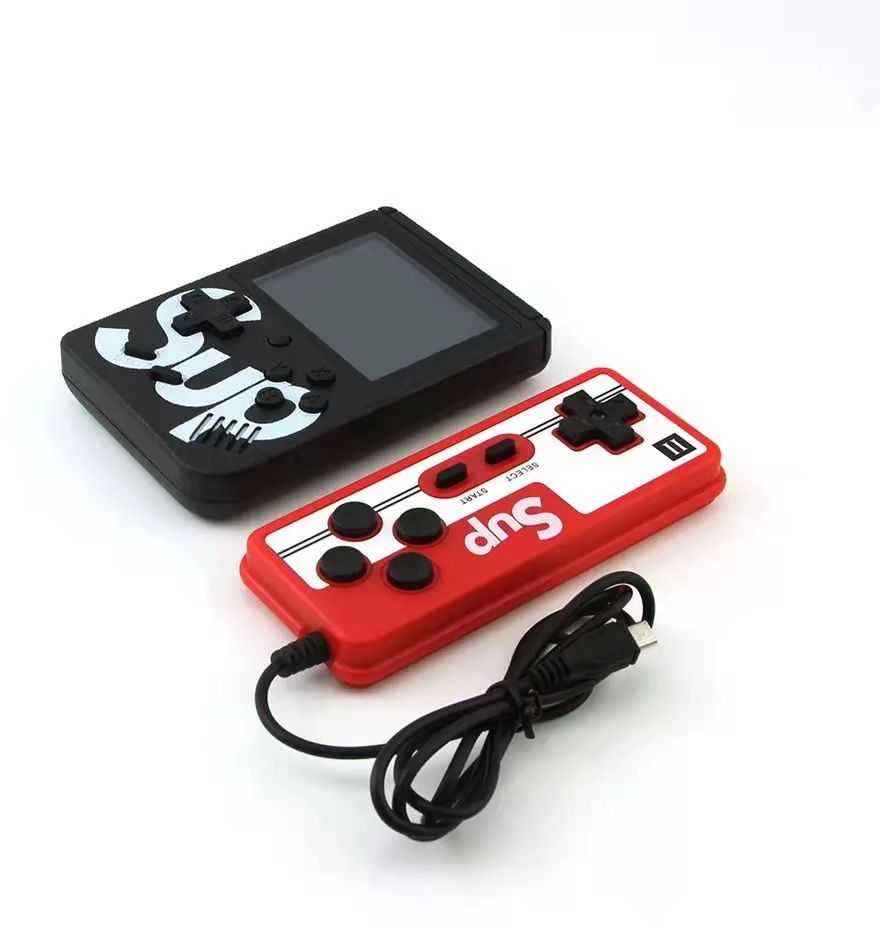 „Mini Portable Console SP 400“ retro žaidimų konsolė - juoda (dviem žaidėjams)