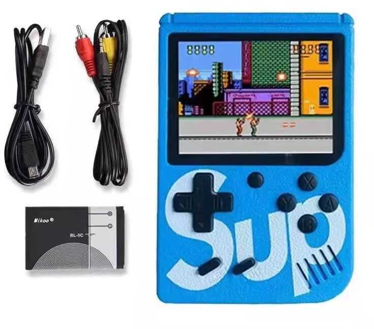 „Mini Portable Console SP 400“ retro žaidimų konsolė - mėlyna (vienam žaidėjui)