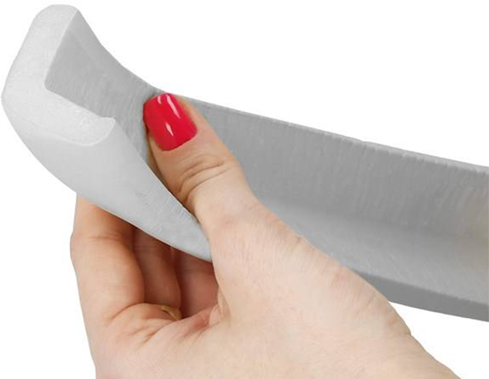 Apsauginė pilka putplasčio juosta baldams 2m