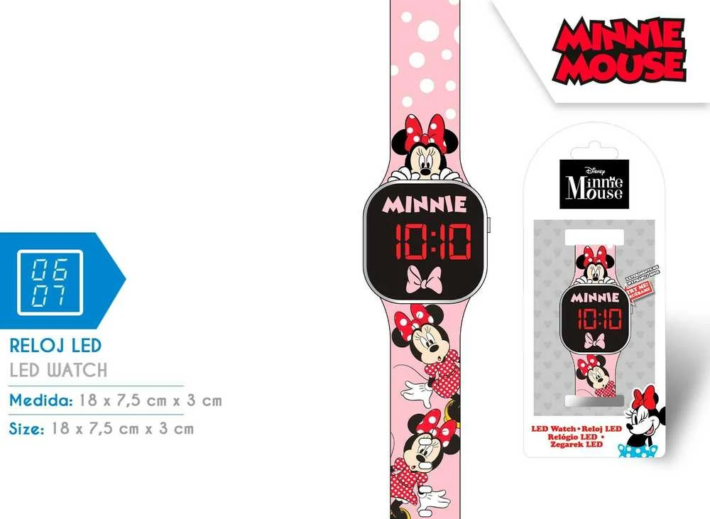Minnie Mouse LED laikrodis