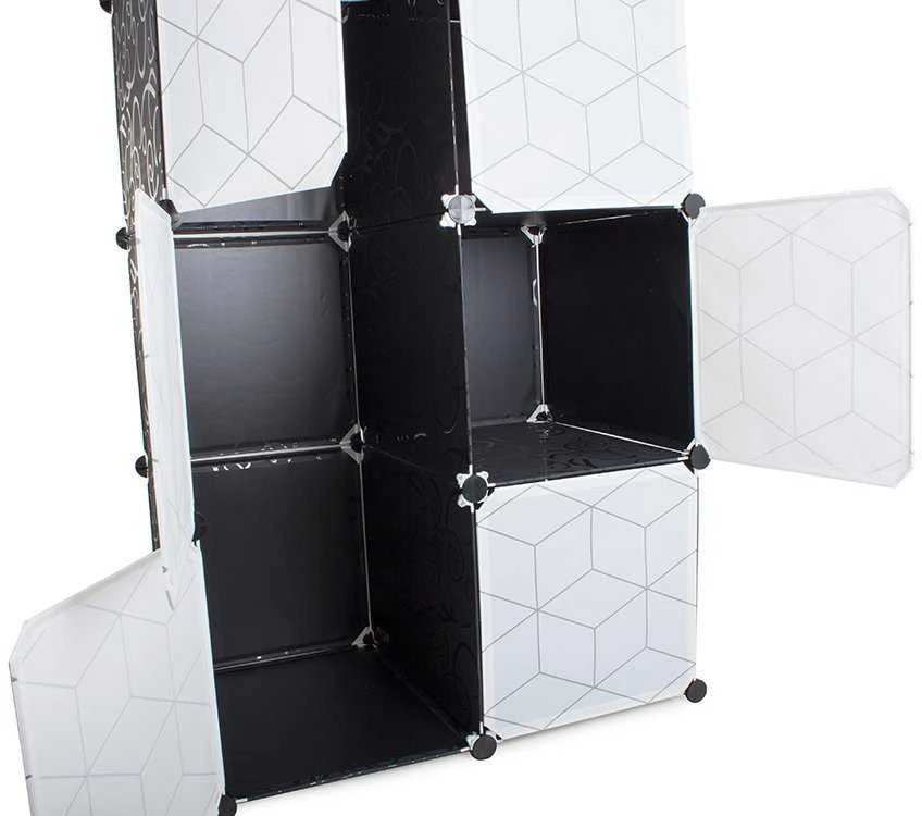 Modular wardrobe for clothes, bookcase, cupboard
