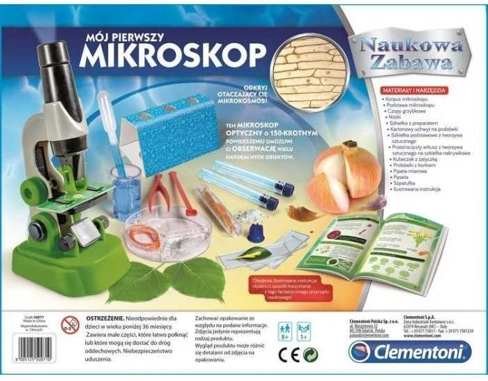 Moksliniai linksmybės, mano pirmasis mikroskopas - Clementoni