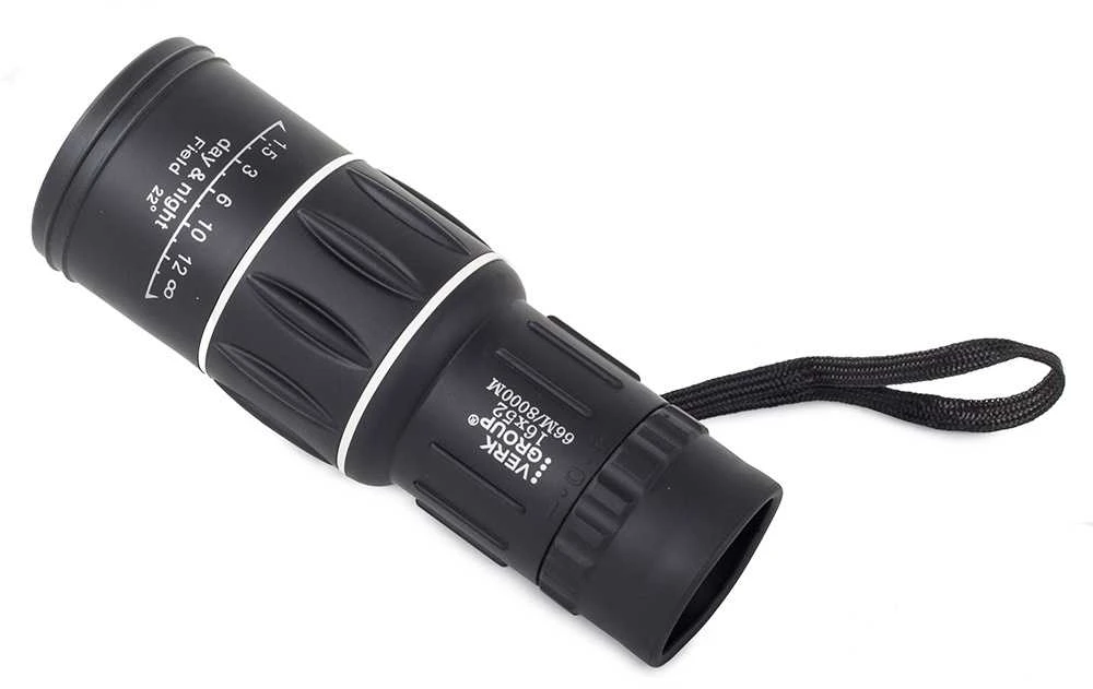 Monoklis 16x52 su dėklu