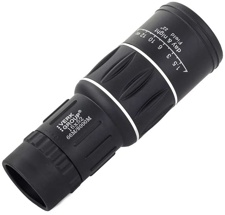 Monoklis 16x52 su dėklu