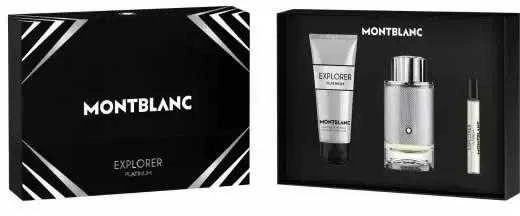 Mont Blanc Montblanc Explorer Platinum Eau De Perfume Purškiklis 100ml rinkinys vyrams 3 vnt