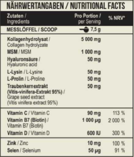 Grožio kolageno milteliai MST Beauty Collagen Verisol + OptiMSM 225 g