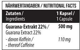 MST Guarana kapsulės 22% 120 vnt.