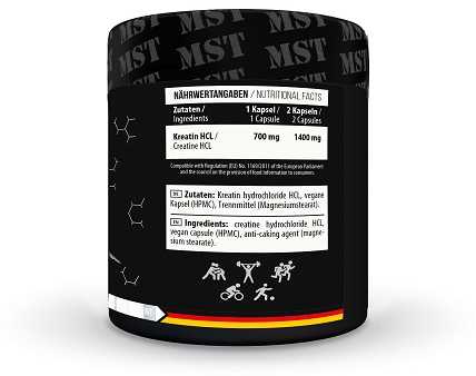 MST Kreatinas HCL 300 Kapsulių