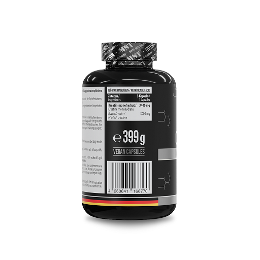 MST Kreatino Monohidratas 300 Kapsulių