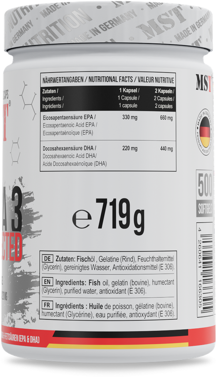 MST Omega 3 Kapsulės 500 vnt.