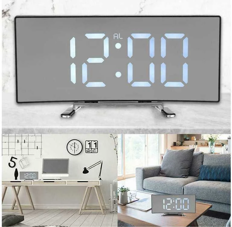 Elektroninis laikrodis su LED ekranu ir termometru DT-6507