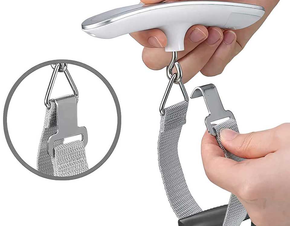 Bagažo svarstyklės 50kg su LCD ekranu