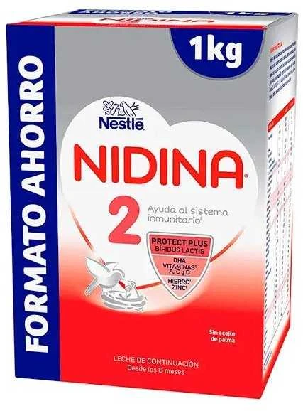 Nestlé Nidina 2 tęstinio maitinimo pienas vaikams 1000g