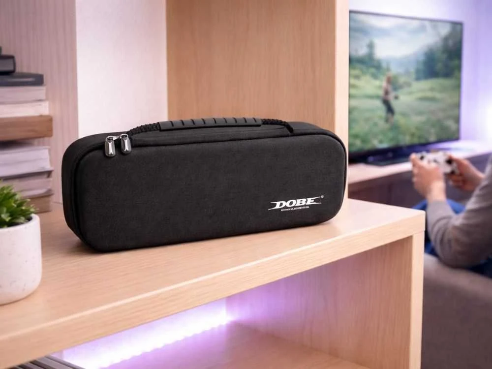Nintendo switch 2 konsolės dėklas apsauginis dėklas su rankena, juodas
