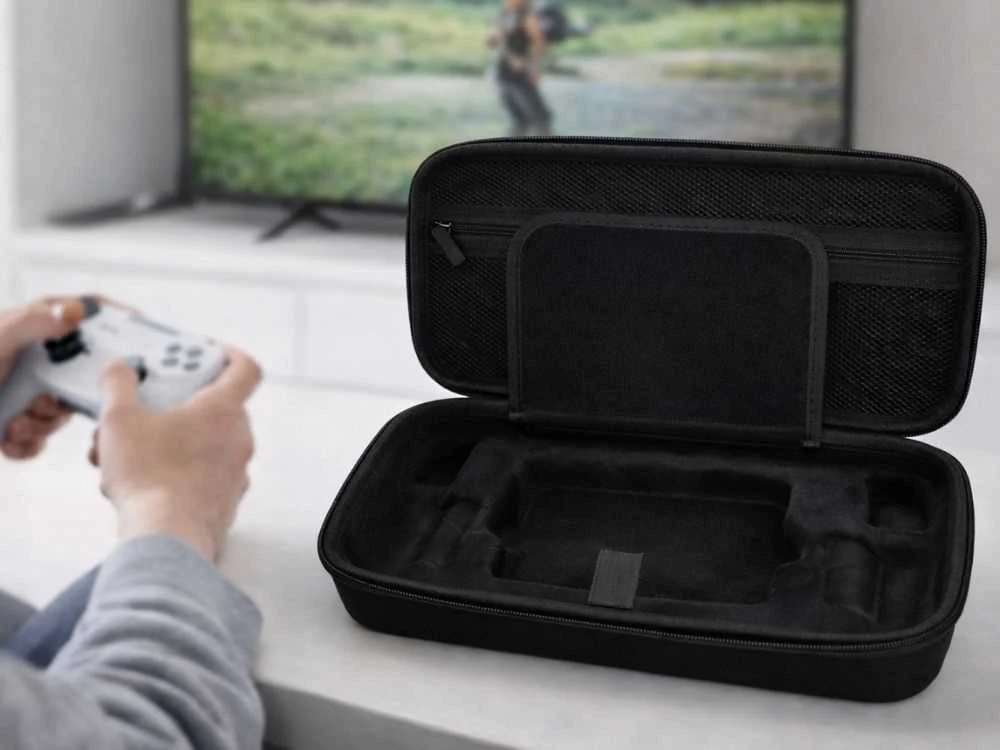 Nintendo switch 2 konsolės dėklas apsauginis dėklas su rankena, juodas