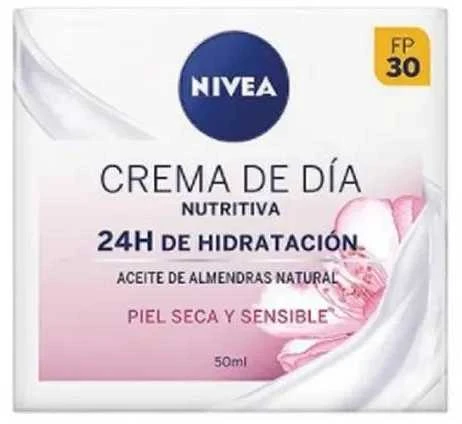 "Nivea" maitinamasis dieninis kremas 24h drėkinimas sausai ir jautriai odai 50ml