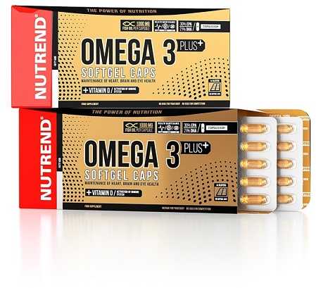 Nutrend Omega 3 Plus 120 Minkštų Kapsulių