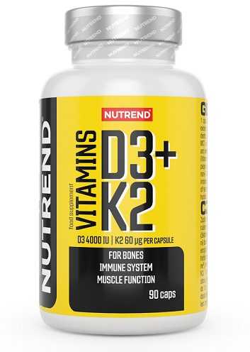 Nutrend Vitaminas D3 + K2 4000 IU 90 Kapsulių