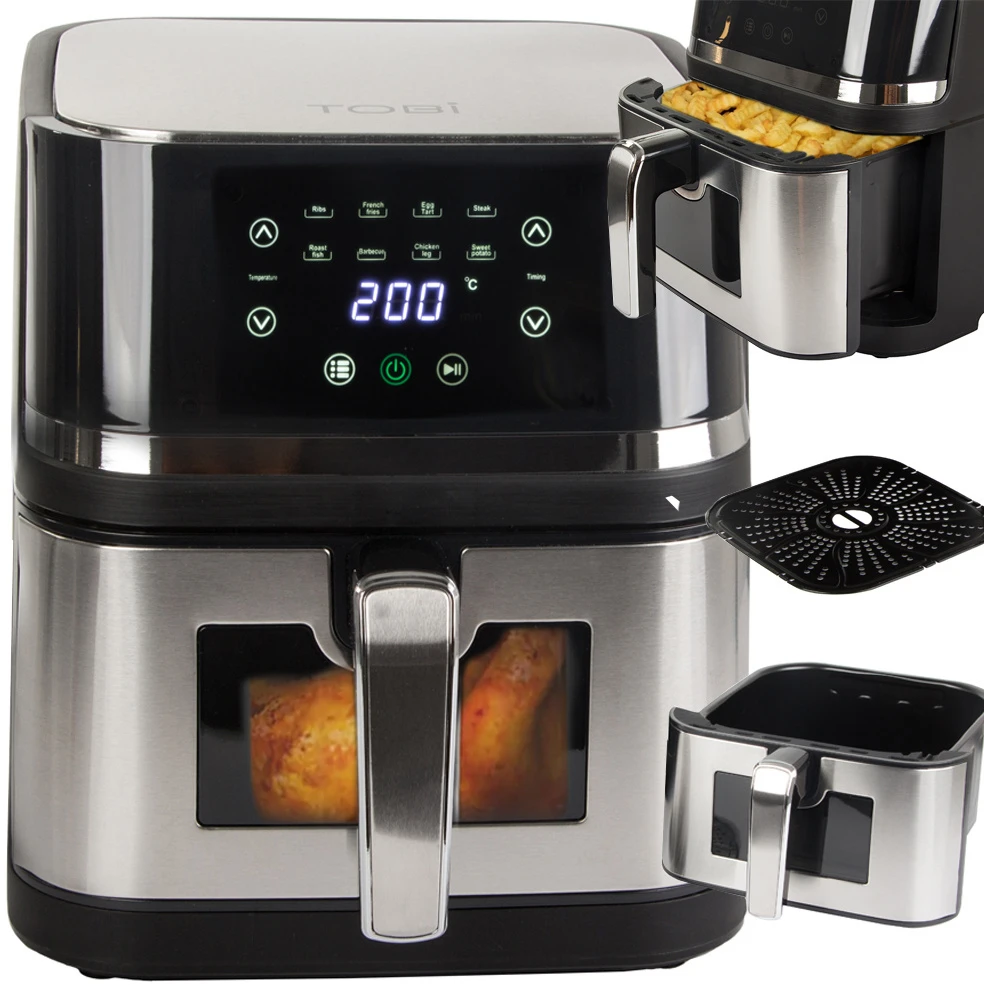 Karšto oro gruzdintuvė 2400W 10L su LCD ekranu
