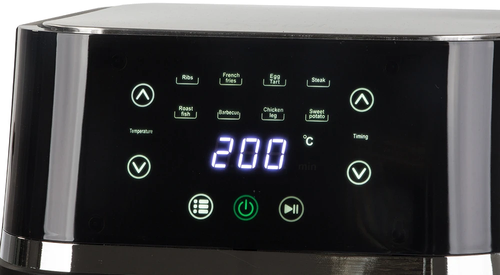 Karšto oro gruzdintuvė 2400W 10L su LCD ekranu