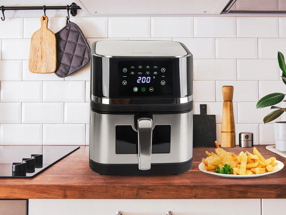 Karšto oro gruzdintuvė 2400W 10L su LCD ekranu