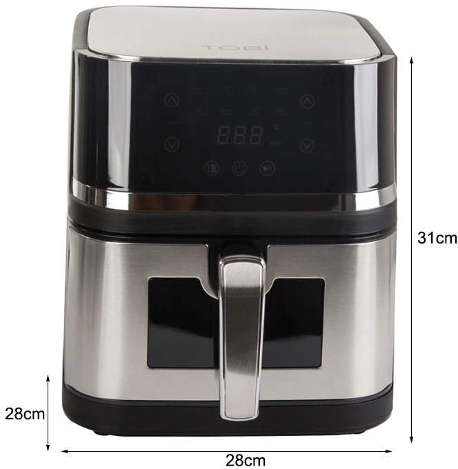 Karšto oro gruzdintuvė 2400W 10L su LCD ekranu