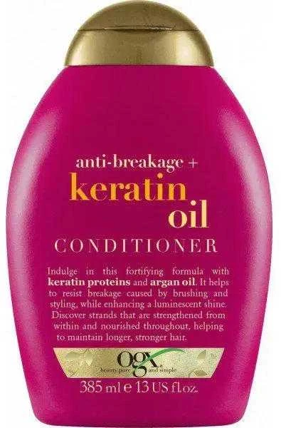 Ogx Keratin Oil saugantis Nuo lūžinėjimo plaukų kondicionierius 385ml