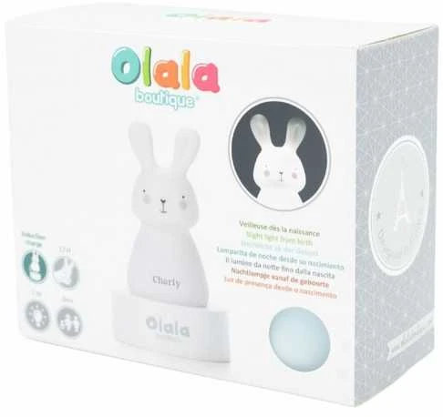 Olala Boutique Olala LED Naktinė Lempa - Kiškis Charly, Mėlyna