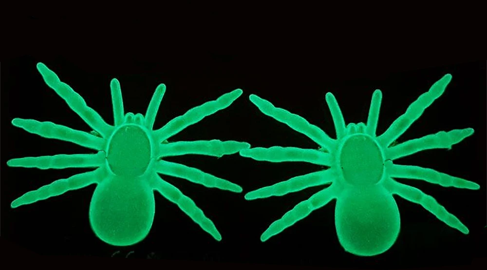 Fluorescensiniai Helovino vorai, 11 cm, 2 vnt.