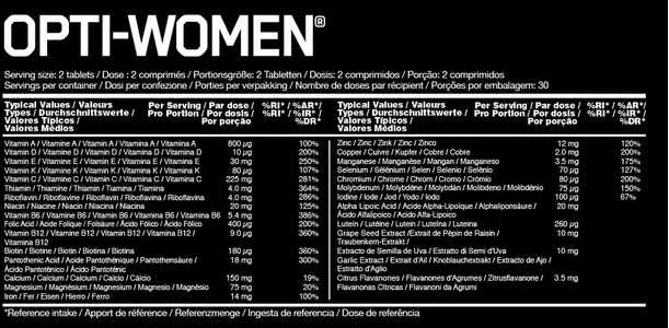 Optimum Nutrition ON Opti-Woman 60 Kapsulių Moterims