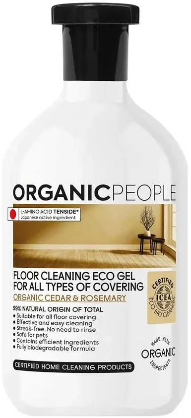 Organic People Ekologiškas kedro grindų valymo gelis visų tipų dangoms 200ml