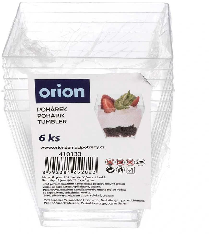 Orion 6 vnt. desertų ir užkandžių taurės 180 ml