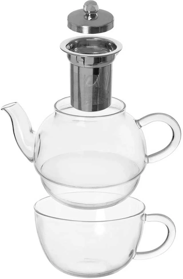 Orion Arbatos ąsotis su puodeliu 350+300 ml - Stiklinis